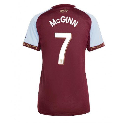 Ženski Nogometni dresi Aston Villa John McGinn #7 Domači 2025-26 Kratek Rokav